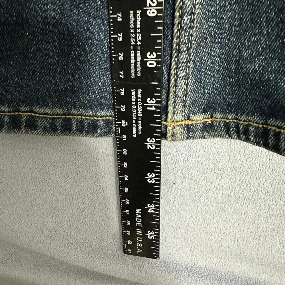Hollister High-Rise Flare Leg Jeans Embroidered Dark Wash Blue Size W24 L32 - Picture 10 of 12